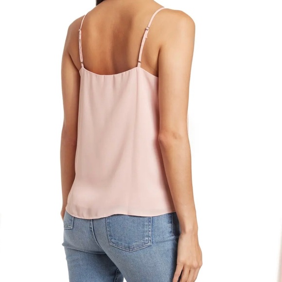 Melrose and Market Blush Pink V Neck Lace Trim Cami Tank Top XSmall NWT - Picture 2 of 7